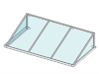Aluminiumvordach - Modell Hamburg 2